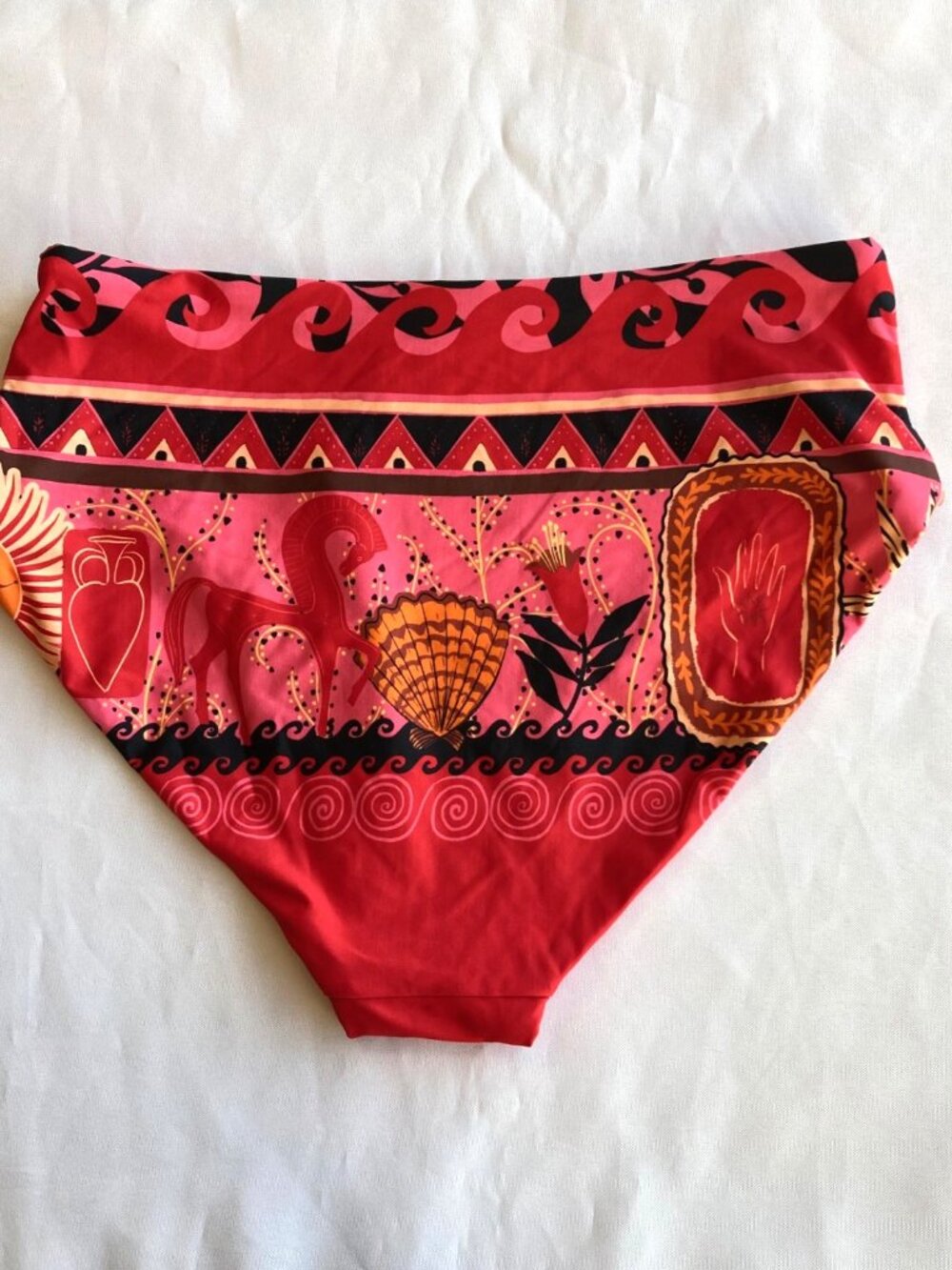 Seafolly Atlantis High Waisted Swim Bikini Bottom Womens US 8 Paradise Pink NWT - Picture 9 of 10
